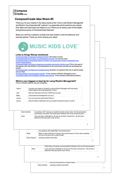 ComposeCreate Rhythm Idea Share
